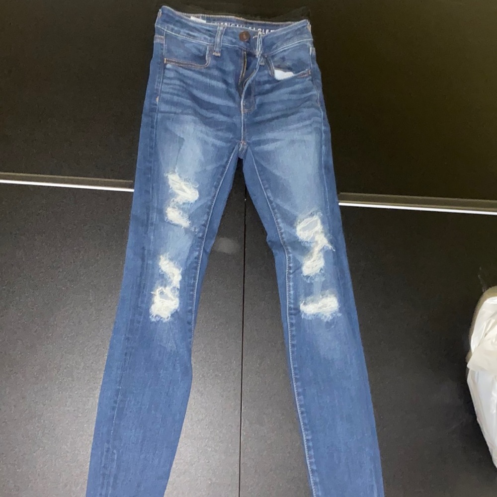Ripped American eagle jeans